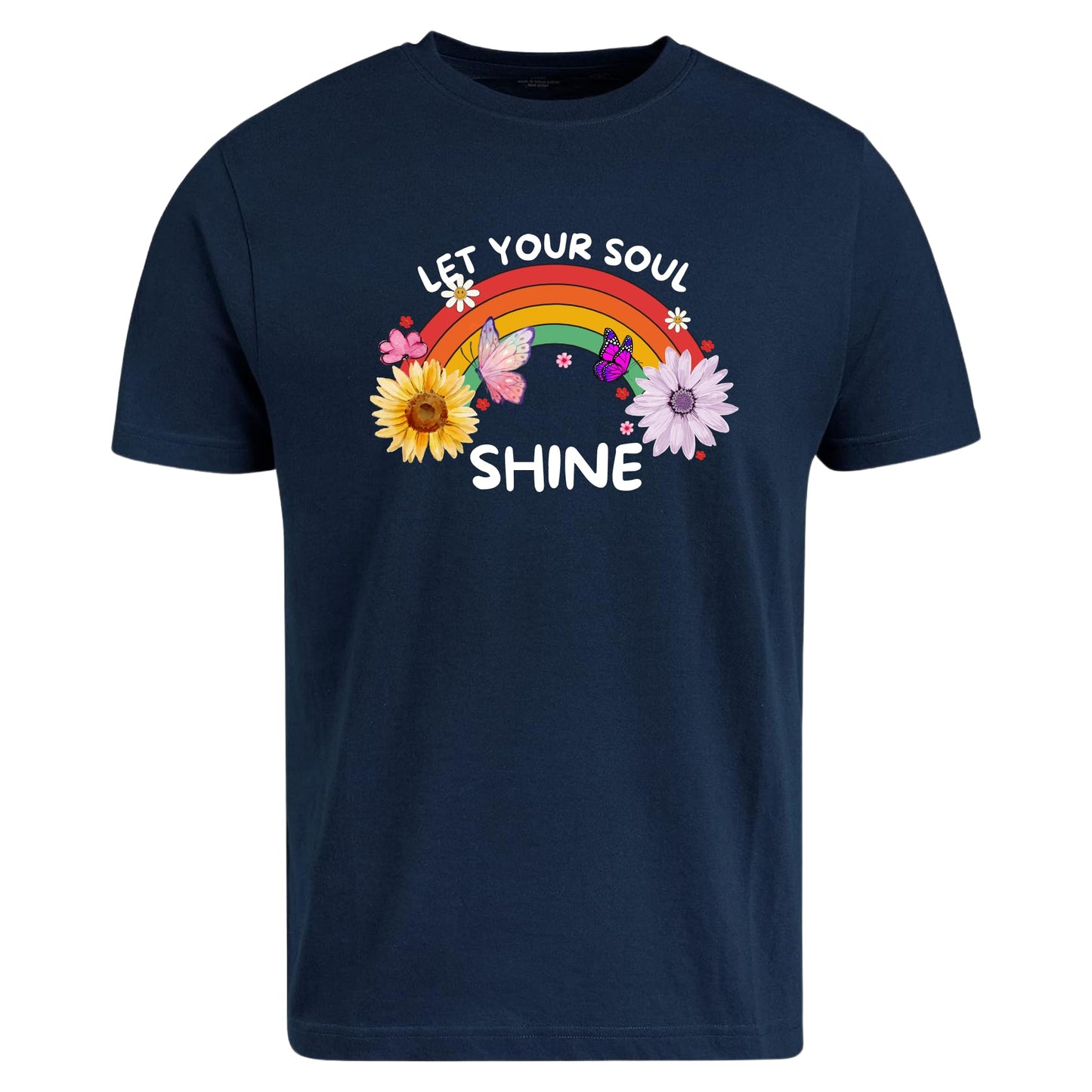 Be Buz Let Your Soul Shine T-Shirt Retro Self Love Shirt for Women Motivational Positive Vibes Tee Inspirational Gift for Her - Top Tee