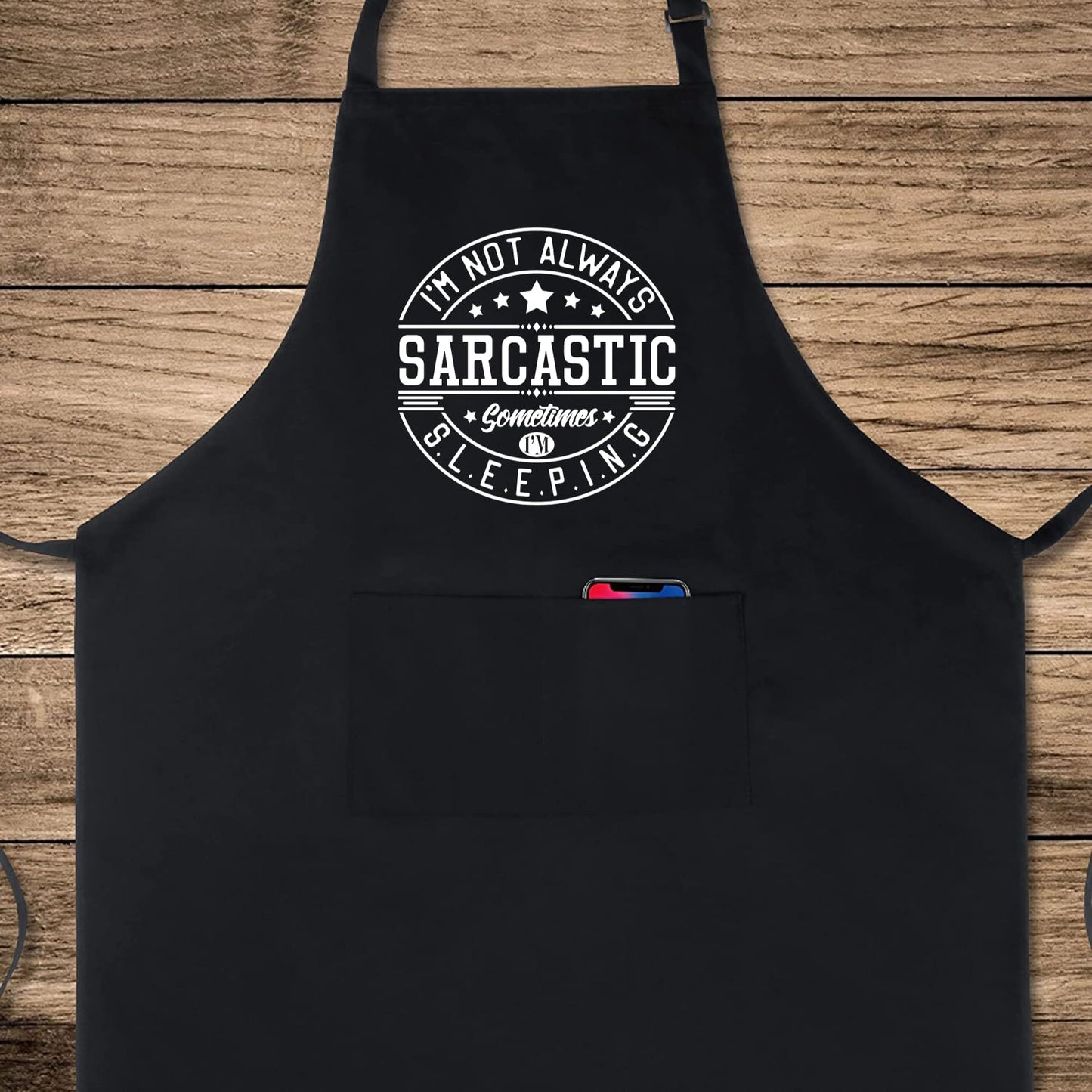 I'M Not Always Sarcastic Sometimes I'M Sleeping Funny Aprons for men Printed Apron Gift for Her Chef Apron Kitchen Apron BBQ Apron Gift Baking Apron Father Day Gift