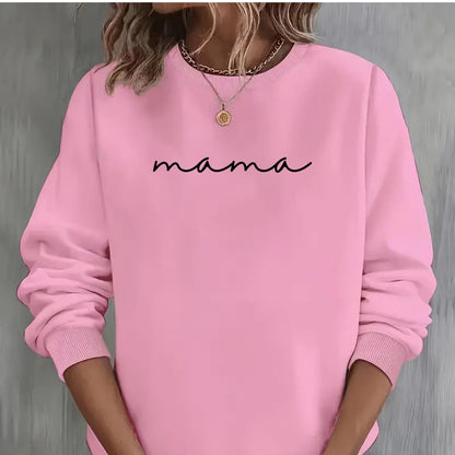 Be Buz Mama Sweatshirt for Women Cute Mom Crewneck Christmas, Mom Outfit, Casual Sweatshirt for Women - Top Tee