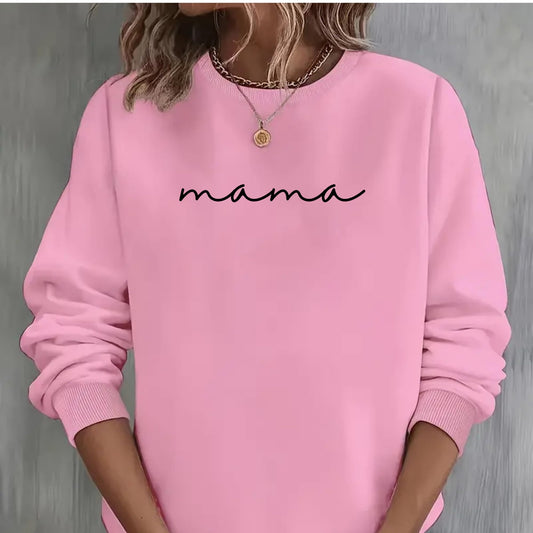 Be Buz Mama Sweatshirt for Women Cute Mom Crewneck Christmas, Mom Outfit, Casual Sweatshirt for Women