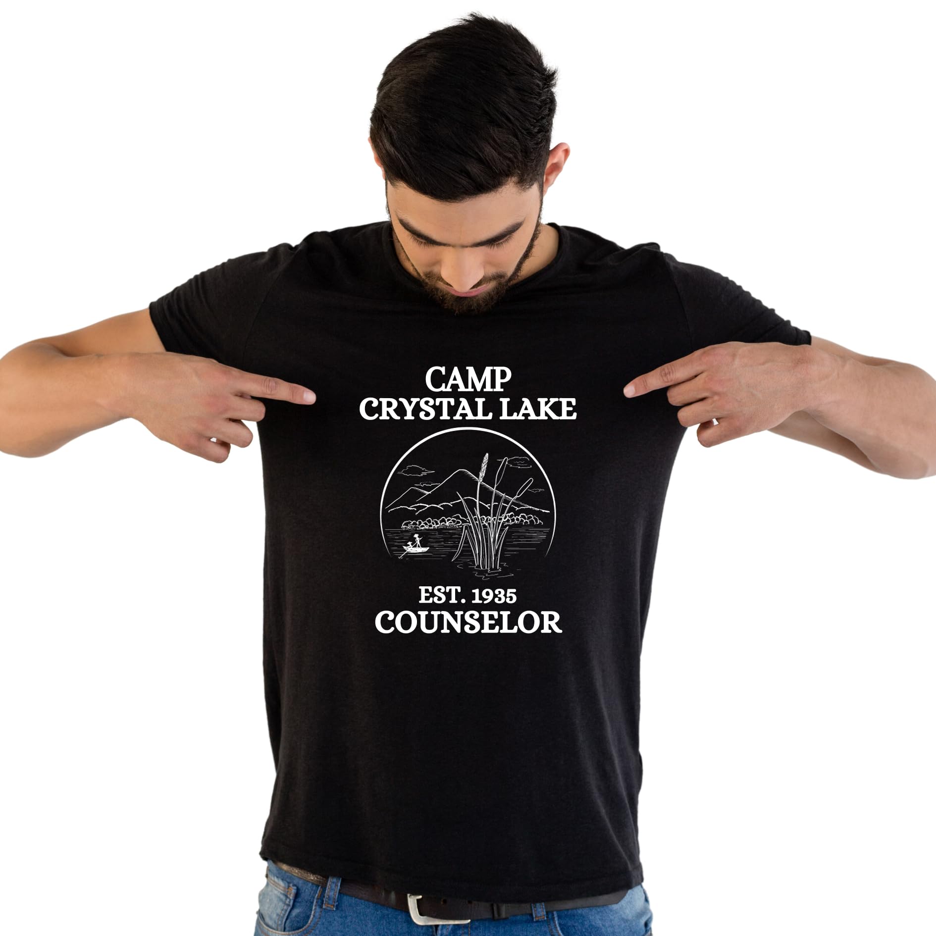 Camp Crystal Lake Funny Printed Black Adults Unisex Men Women Summer Winter Cotton Crew Neck Casual T-Shirt - Top Tee