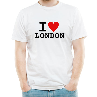 Be Buz I Love London T-Shirt, Unisex Cotton Graphic Tee, Classic Heart Design, British City Pride, Trendy UK Souvenir Shirt for Men and Women Travel Gift