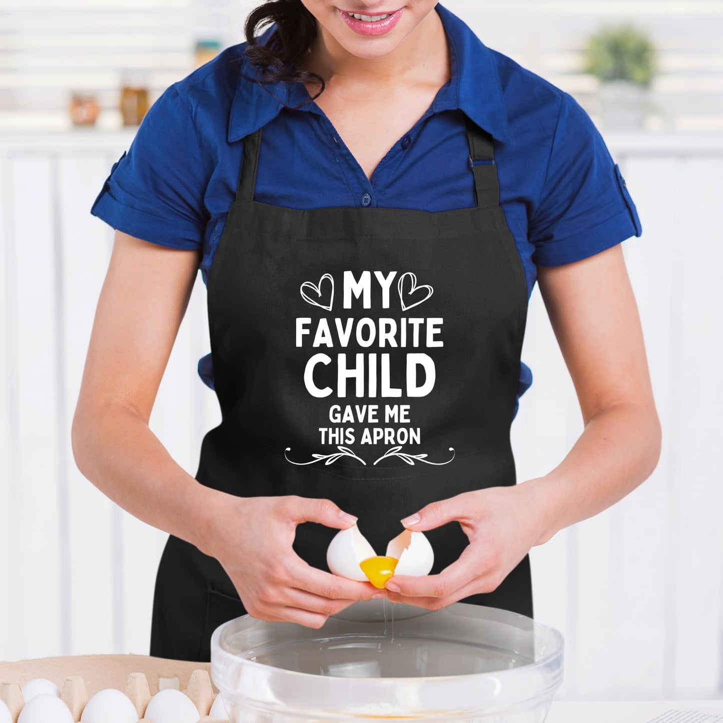 My Favorite Child Gave Me This Apron Funny Aprons for men Printed Apron Gift for Her Chef Apron Kitchen Apron BBQ Apron Gift Baking Apron Father Day Gift