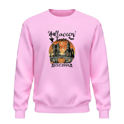 Be Buz Halloween Town Est. 1998 Vintage 90s Style Graphic Sweatshirt – Halloween University Crewneck Pullover – Spooky Season Unisex Sweatshirt - Top Tee