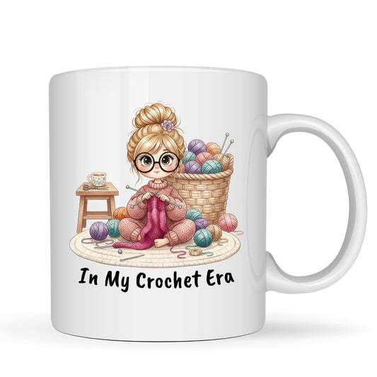 In My Crochet Era Mug - 11oz Ceramic Coffee Cup