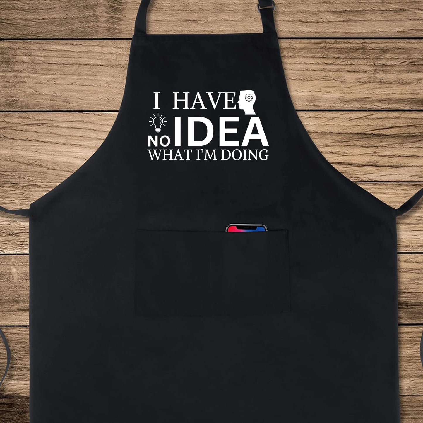 I Have No Idea What I'M Doing Funny Aprons for men Printed Apron Gift for Her Chef Apron Kitchen Apron BBQ Apron Gift Baking Apron Father Day Gift