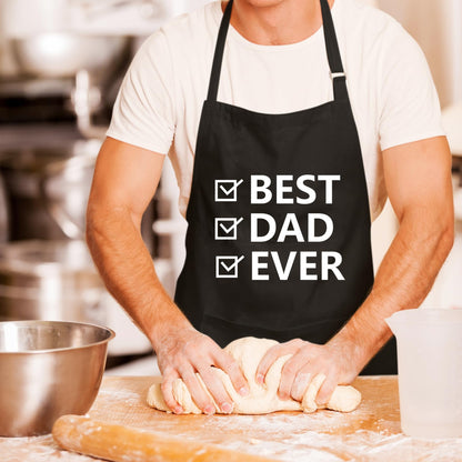Best Dad Ever Funny Aprons for men Printed Apron Gift for Her Chef Apron Kitchen Apron BBQ Apron Gift Baking Apron Father Day Gift