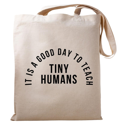 Be Buz Teacher Appreciation Gift tote Bag Its a Good Day to Teach gift for women funny Reusable tote bag natural