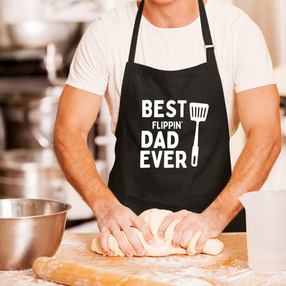 Best Flippin' Dad Ever Funny Aprons for men Printed Apron Gift for Her Chef Apron Kitchen Apron BBQ Apron Gift Baking Apron Father Day Gift