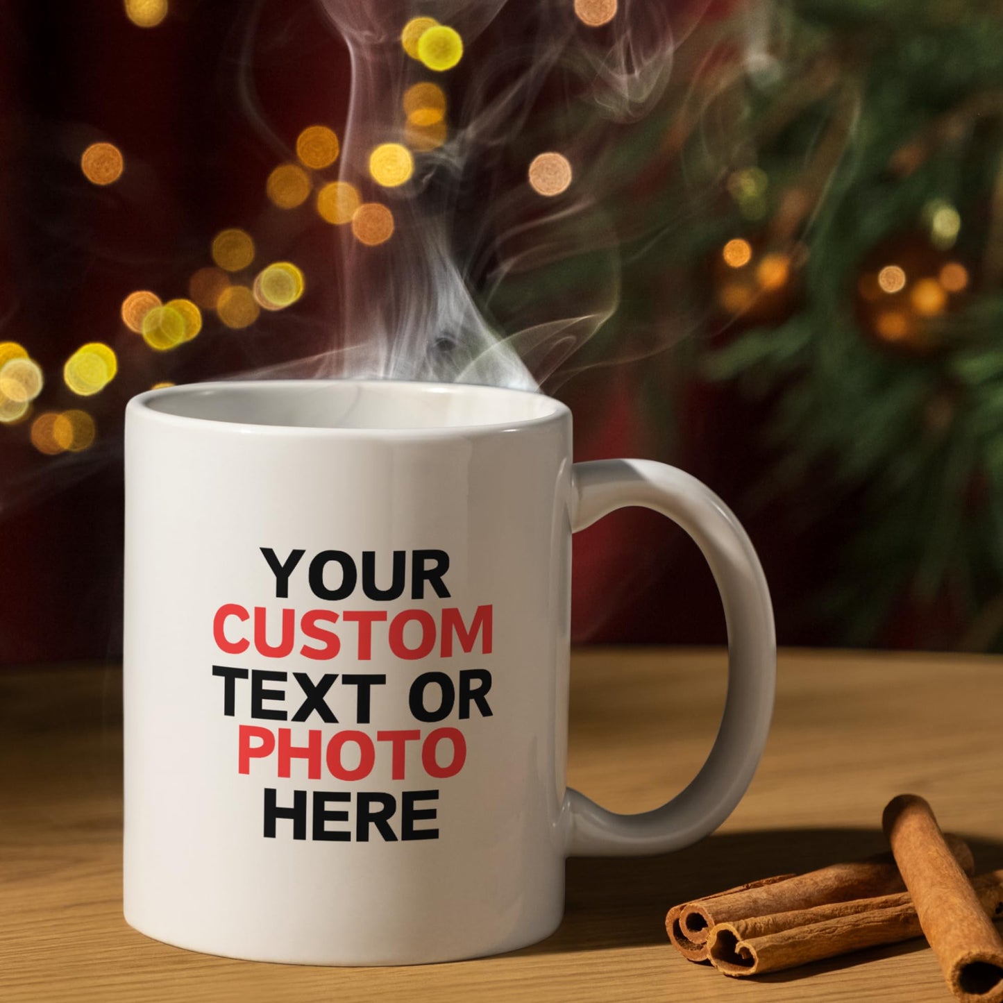 Personalized Mug - Custom Name Coffee Cup - Unique Gift for Him, Her, Birthday, Christmas - 11oz Ceramic Tea Mug