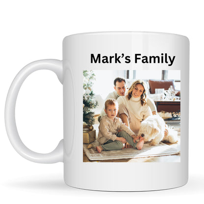 Personalized Mug - Custom Name Coffee Cup - Unique Gift for Him, Her, Birthday, Christmas - 11oz Ceramic Tea Mug