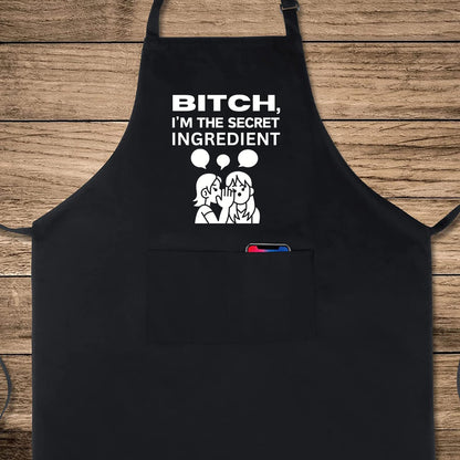 I'M The Secret Ingredient Funny Aprons for men Printed Apron Gift for Her Chef Apron Kitchen Apron BBQ Apron Gift Baking Apron Father Day Gift