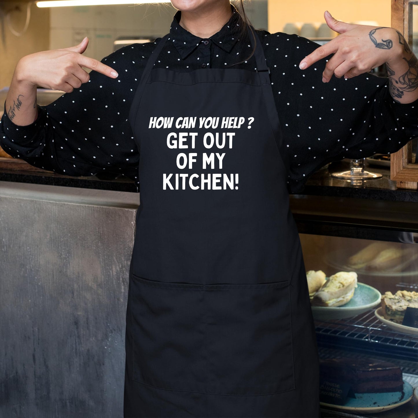 How Can You Help? Get Out of My Kitchen Funny Aprons for Women Printed Apron Gift for Her Chef Apron Kitchen Apron BBQ Apron Gift Baking Apron Mother Day Gift