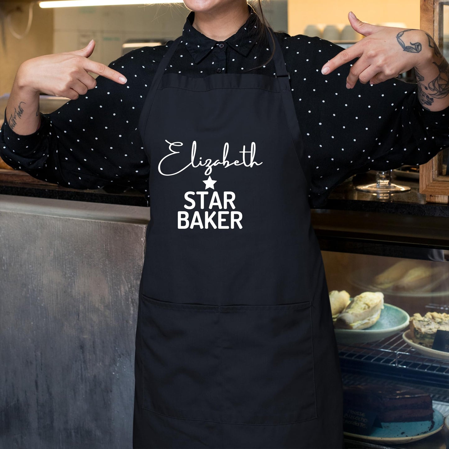 Personalised Star Baker Apron Custom Cooking Apron for Women and Men Star Baker Custom Apron gift for him her