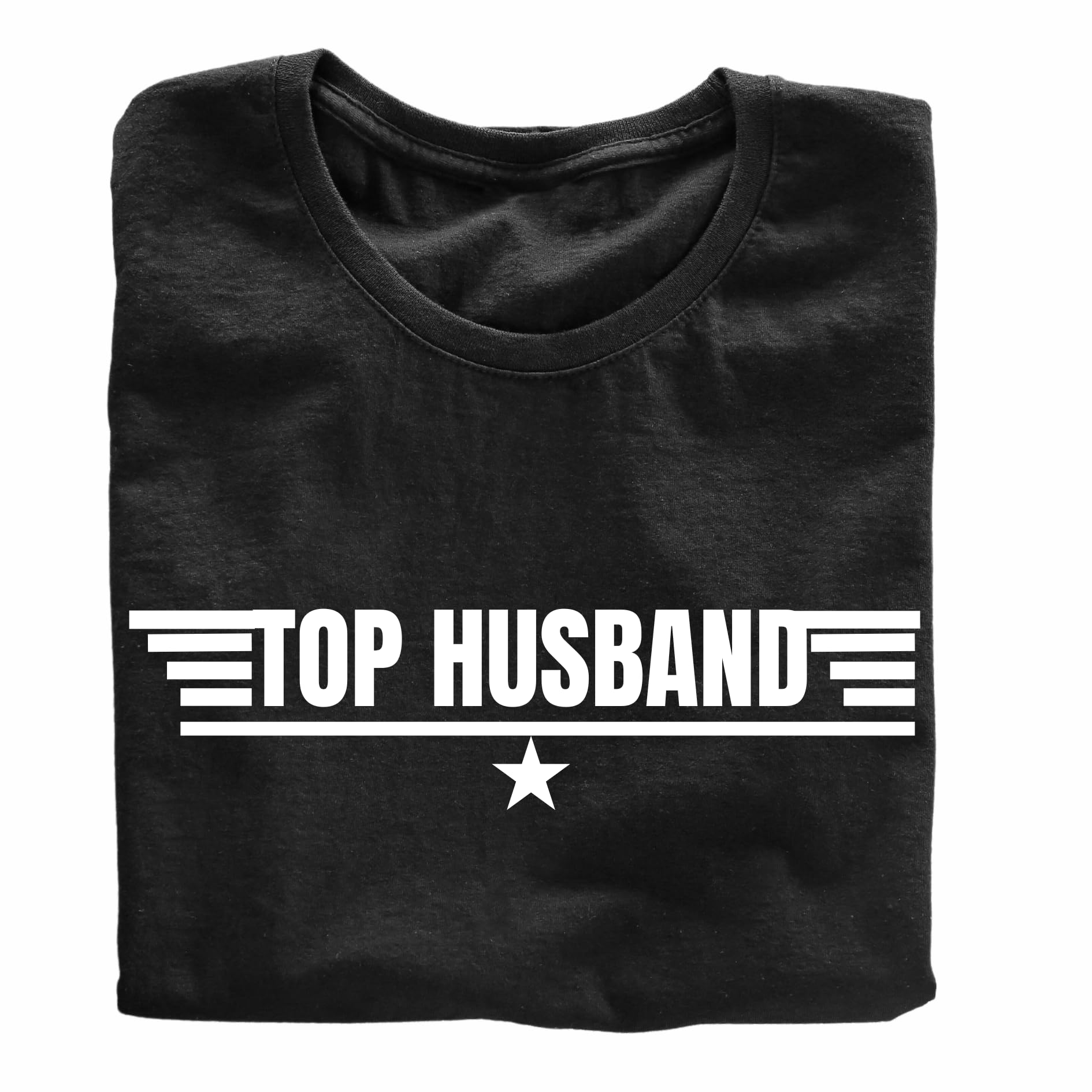 Top Husband Funny Printed Black Adults Unisex Men Women Summer Winter Cotton Crew Neck Casual T-Shirt - Top Tee