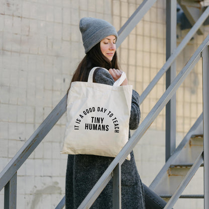 Be Buz Teacher Appreciation Gift tote Bag Its a Good Day to Teach gift for women funny Reusable tote bag natural