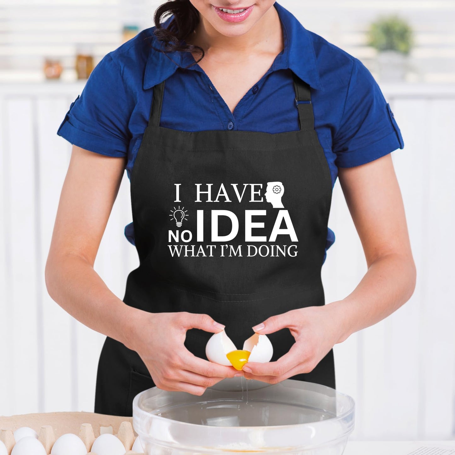 I Have No Idea What I'M Doing Funny Aprons for men Printed Apron Gift for Her Chef Apron Kitchen Apron BBQ Apron Gift Baking Apron Father Day Gift