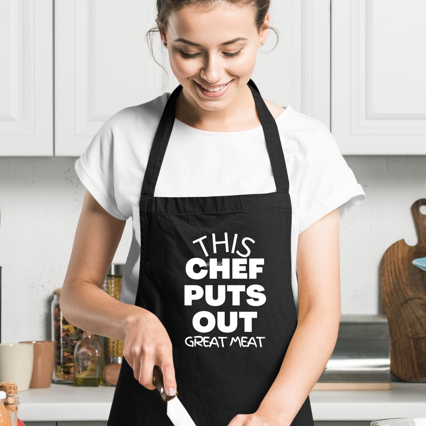 Be Buz This Chef Puts Out Great Meat Funny Aprons for men Printed Apron Gift for Her Chef Apron Kitchen Apron BBQ Apron Gift Baking Apron Father Day Gift