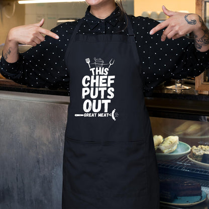 This Chef Puts Out Great Meat Funny Aprons for Men Women Printed Apron Gift for Her Chef Apron Kitchen Apron BBQ Apron Gift Baking Apron Mother Day Gift Father Day