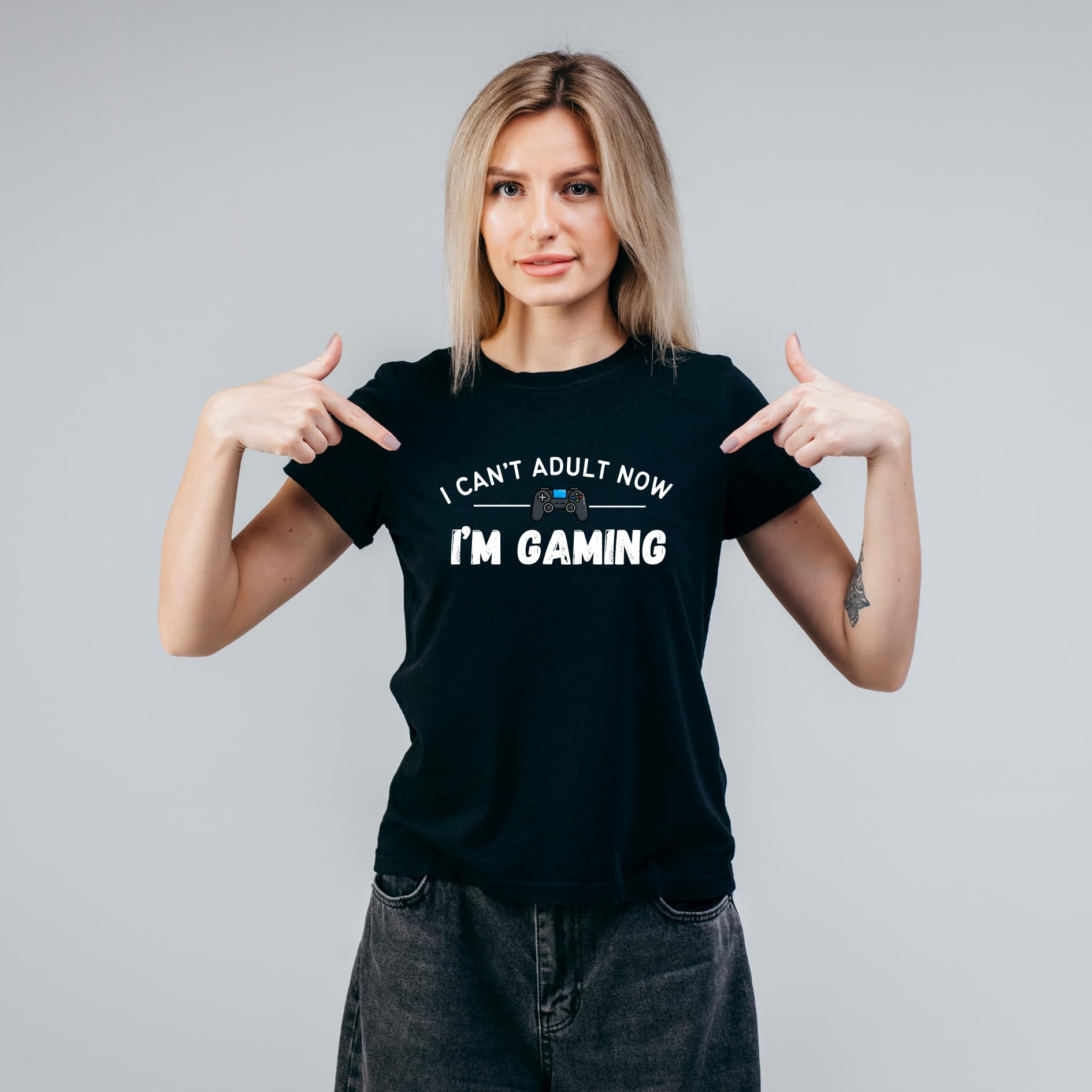 I Can't Adult Now, I'm Gaming - Funny Gaming T-Shirt - Top Tee