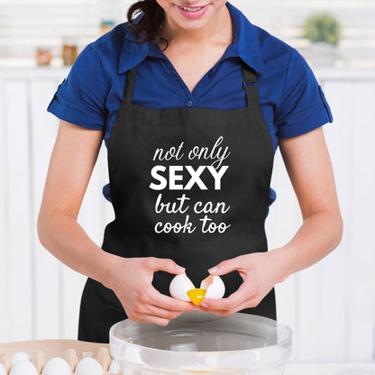 Not Only Sexy But Can Cook Too Funny Aprons for men Printed Apron Gift for Her Chef Apron Kitchen Apron BBQ Apron Gift Baking Apron Father Day Gift
