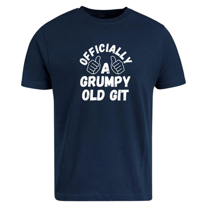 Be Buz Officially a Grumpy Old Git T-Shirt Funny Old Man Birthday Gift Sarcastic Aging Shirt Gift for Dad Grandpa Husband - Top Tee