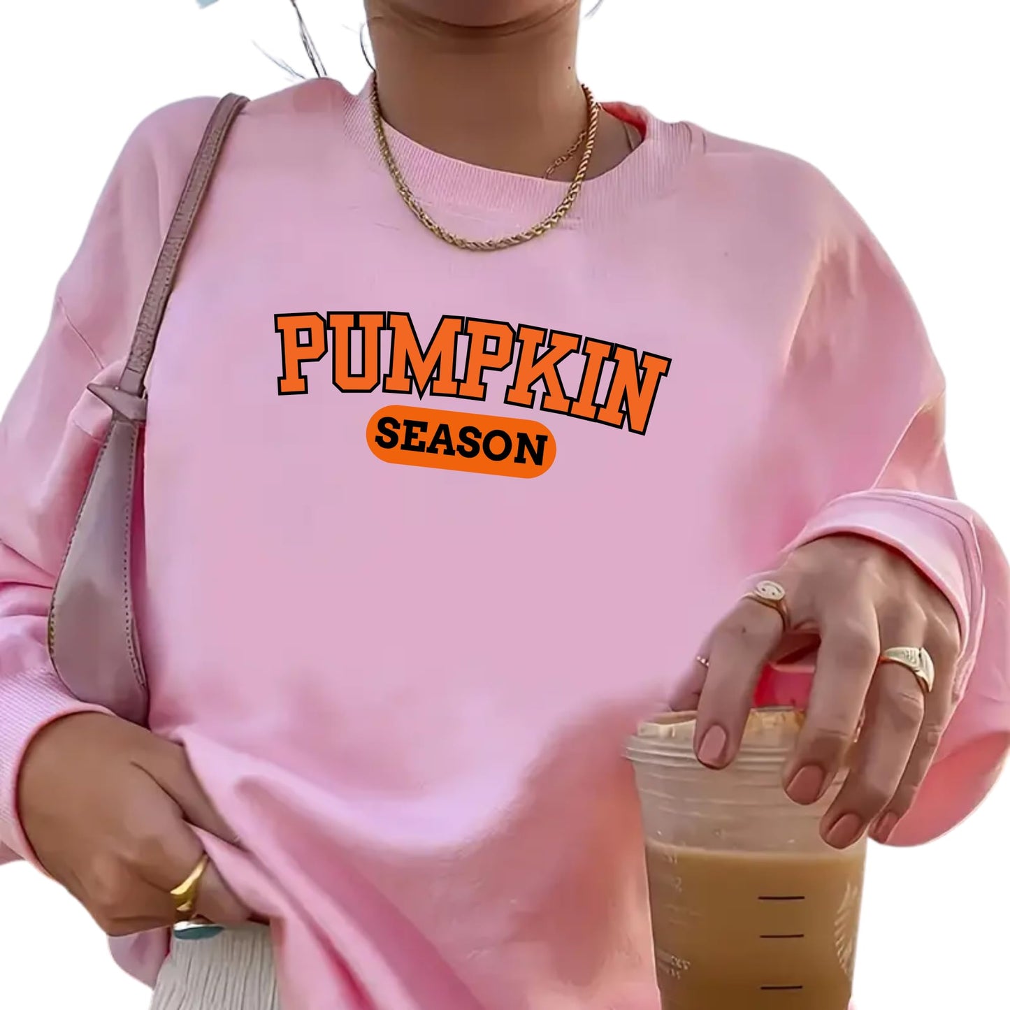 Be Buz Pumpkin Season Sweatshirt Crewneck Women and Men Autumn Halloween Pullover Unisex Sweater for Pumpkin Lovers
