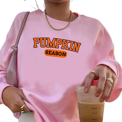 Be Buz Pumpkin Season Sweatshirt Crewneck Women and Men Autumn Halloween Pullover Unisex Sweater for Pumpkin Lovers