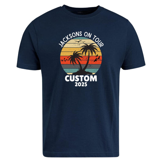 Be Buz Personalized Family Vacation 2025 T-Shirt Custom Name Matching Holiday Tee, Family Trip 2025 Shirts