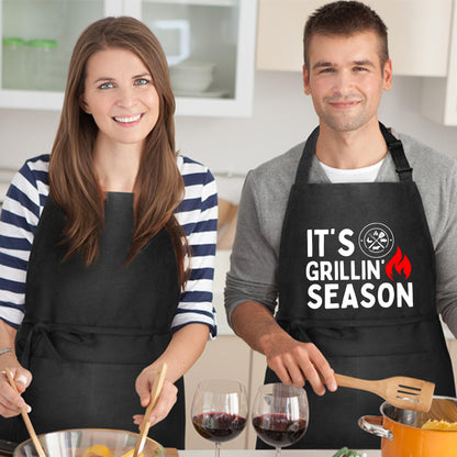 Its Grillin Season Funny Aprons for Women Printed Apron Gift for Her Chef Apron Kitchen Apron BBQ Apron Gift Baking Apron Father Day Gift