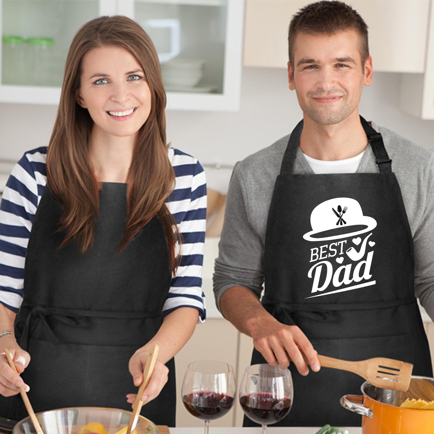 Best Dad Funny Aprons for Mens Dad Aprons Gift for Him Chef Apron Kitchen Apron BBQ Apron Grill Apron Father Day Gift Black Apron