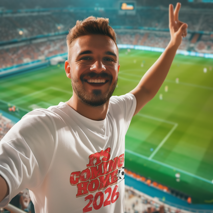 It's Coming Home 2026 | Retro Football T-Shirt | England Fan Gift