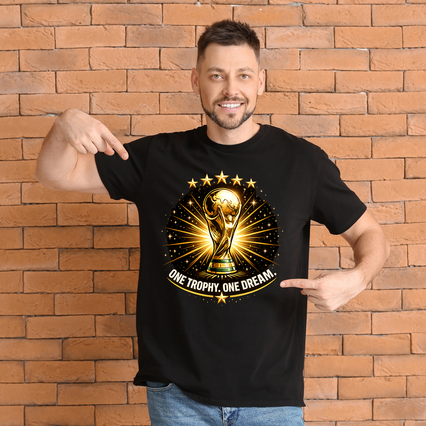 FIFA World Cup 2026 Trophy Graphic T-Shirt – One Trophy. One Dream. - Top Tee