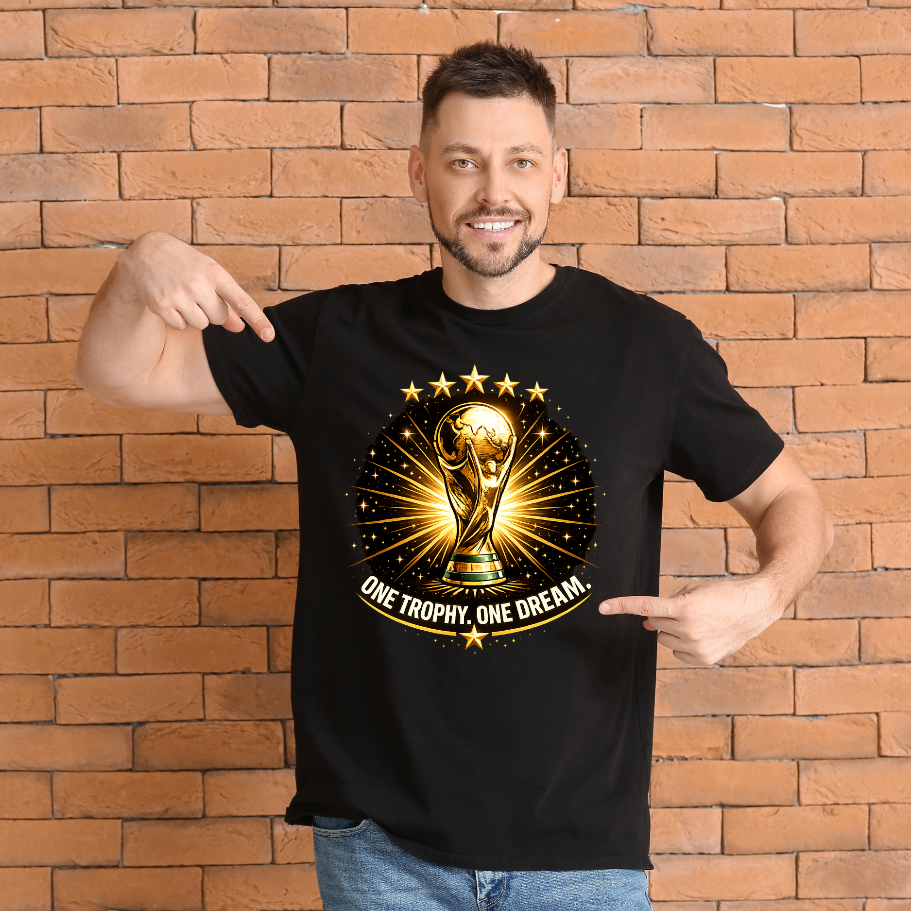 FIFA World Cup 2026 Trophy Graphic T-Shirt – One Trophy. One Dream. - Top Tee