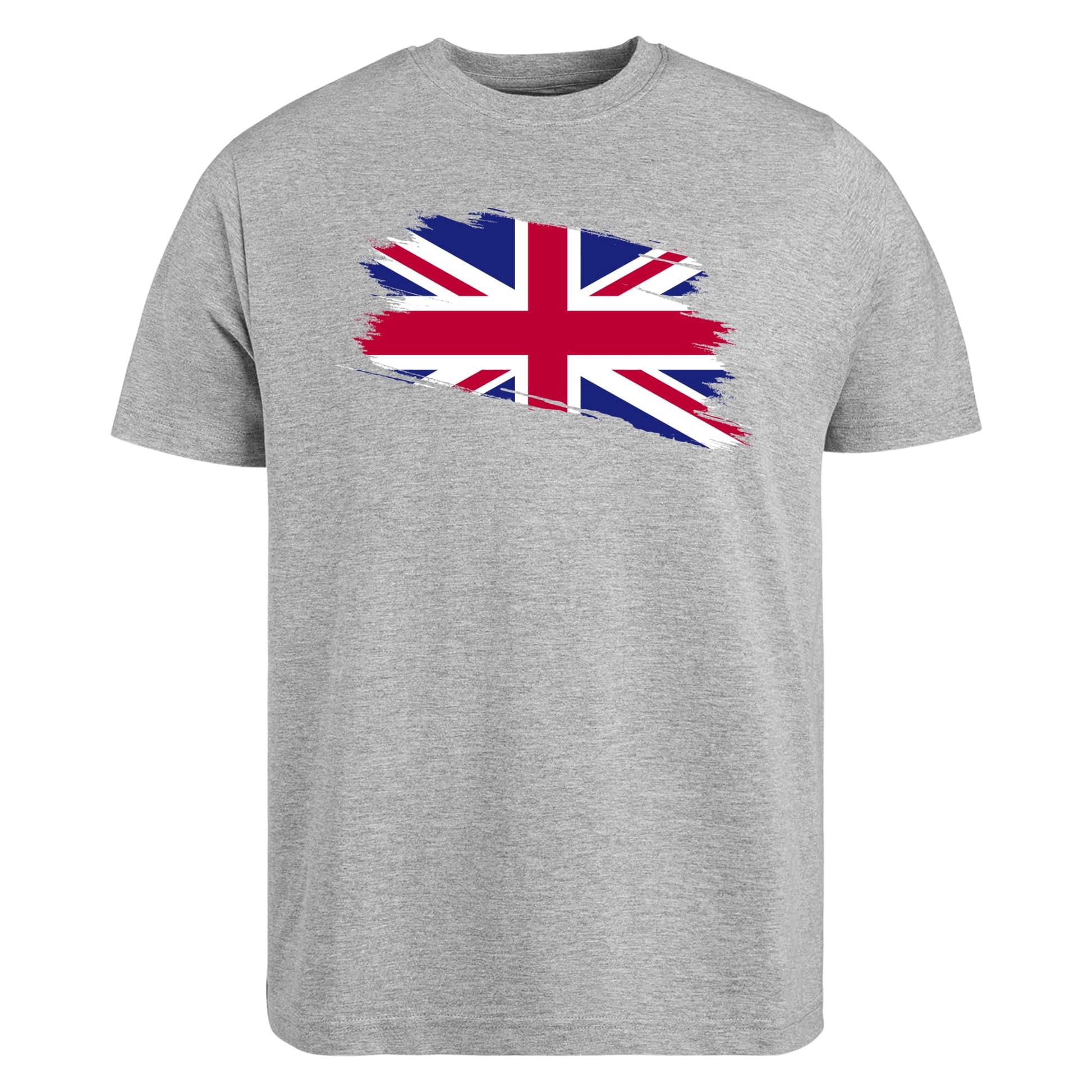 Be Buz Union Jack Flag T-Shirt for Women Great Britain Ladies Cool Distressed Flag Cotton Shirt Gift for her - Top Tee