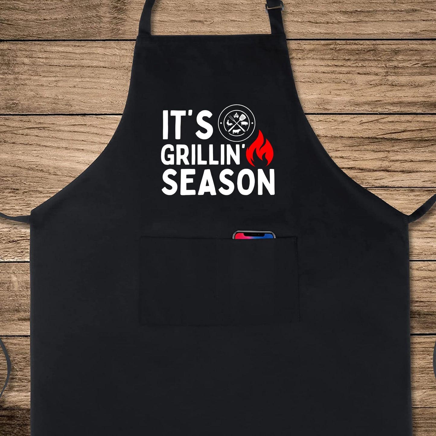 Its Grillin Season Funny Aprons for Women Printed Apron Gift for Her Chef Apron Kitchen Apron BBQ Apron Gift Baking Apron Father Day Gift