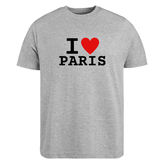 Be Buz I Love Paris T-Shirt Unisex Graphic Tee with Classic Heart Design Trendy France Souvenir Shirt for Men and Women French City Pride Tee - Top Tee