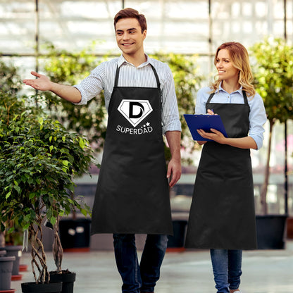 Super Dad Funny Aprons for Mens Dad Aprons Gift for Him Chef Apron Kitchen Apron BBQ Apron Grill Apron Father Day Gift Black Apron
