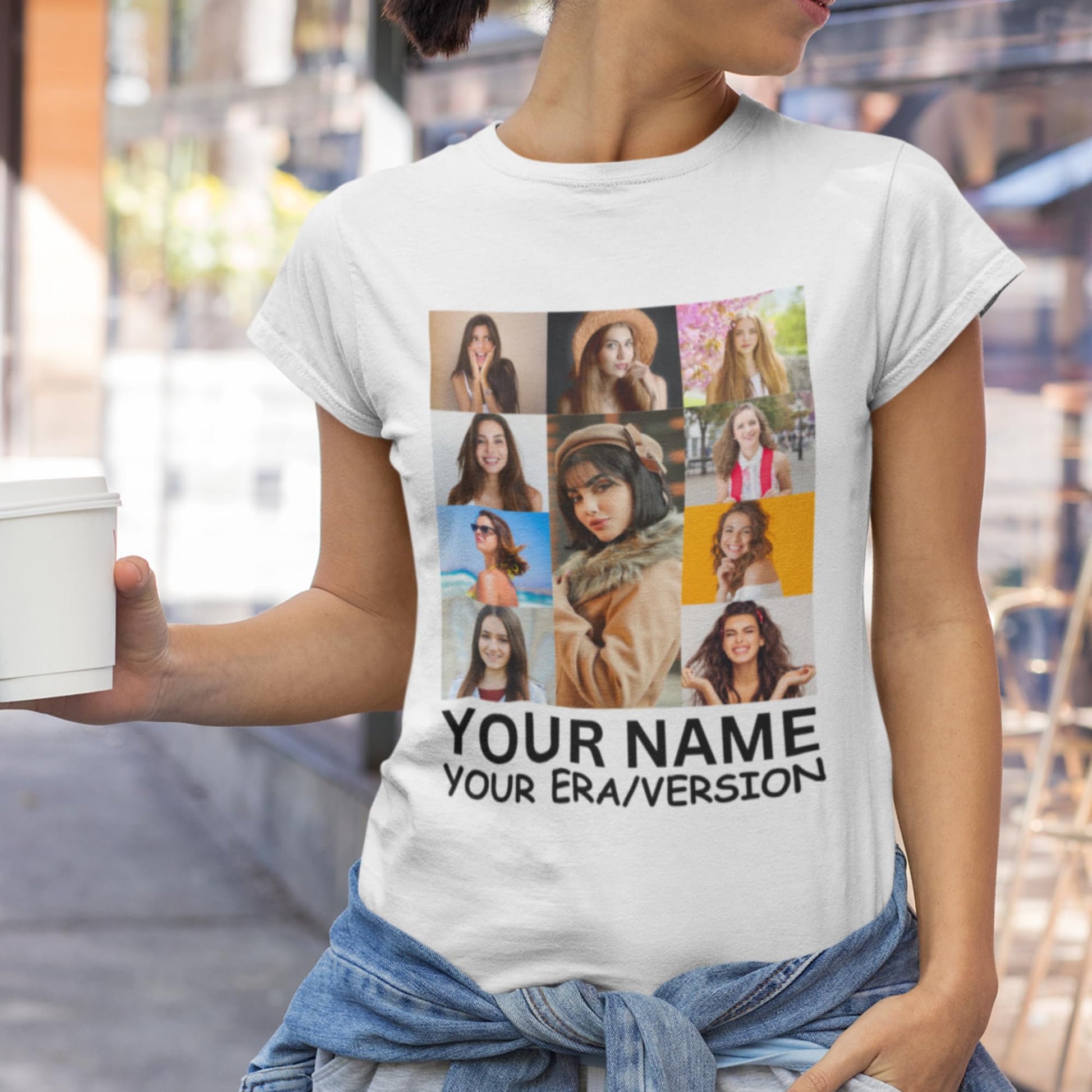 Be Buz Custom Photo T-Shirt Era's Tour Personalized Concert Shirt with Your Picture Bachelorette Party Gift for Women Men for Birthday Valentines - Top Tee