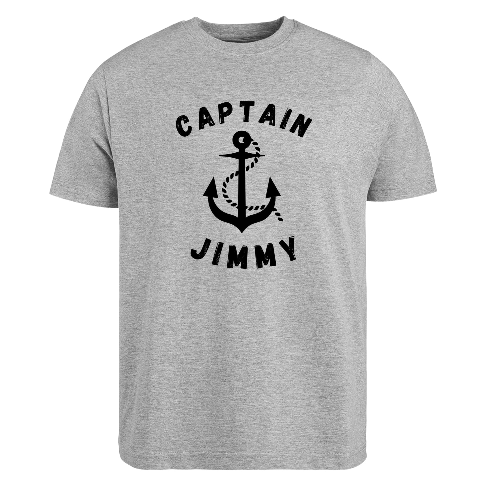 Be Buz Personalized Captain T-Shirt Custom Nautical Anchor Boat Captain Sailor Shirt Sailing Gifts for Boat Captains and Sailors Men Women - Top Tee