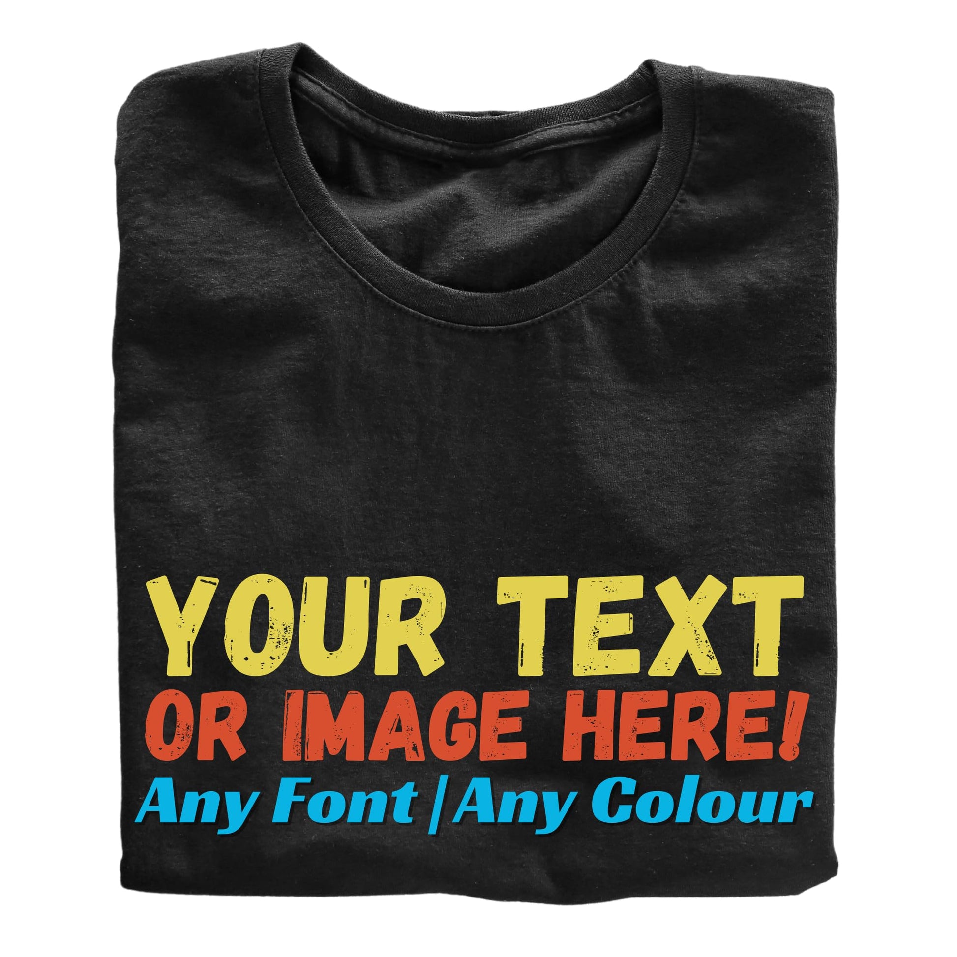 Be Buz Customise Any Text Any Photo Any Colour Adults Logo Printed Unisex Men Women Summer Winter Cotton Crew Neck Casual T-Shirt - Top Tee
