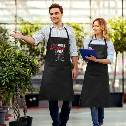Best Dad Ever Good Stuff Funny Aprons for Mens Dad Aprons Gift for Him Chef Apron Kitchen Apron BBQ Apron Grill Apron Father Day Gift Black Apron
