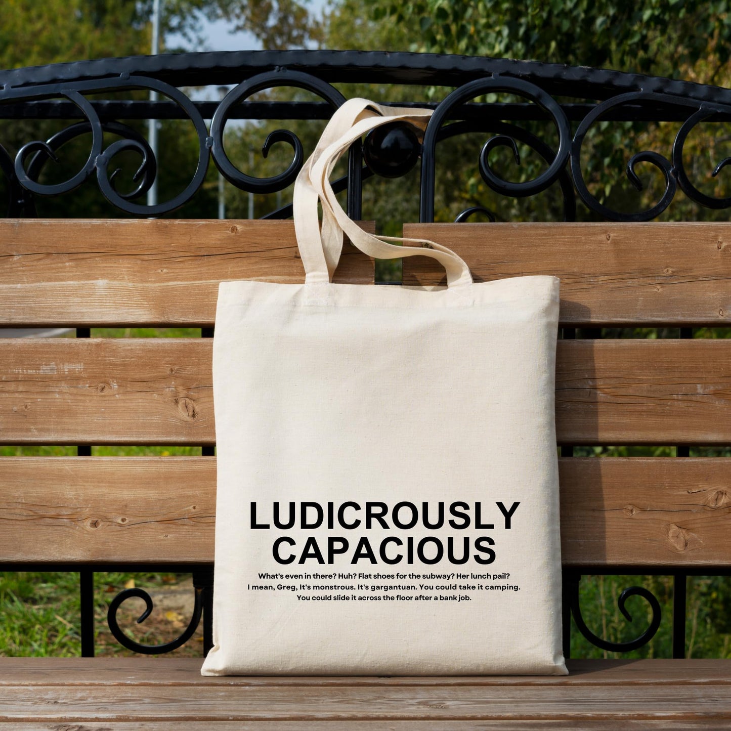 Be Buz Succession Ludicrously Capacious Cotton Tote Bag Gift for Friends Gift for him her Reusable Casual Bag for Work Shopping Travel