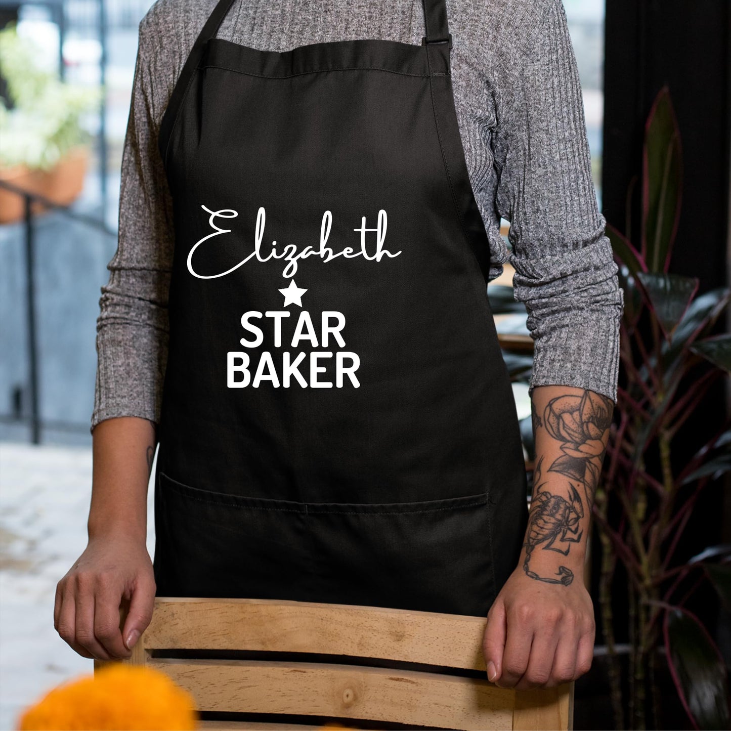 Personalised Star Baker Apron Custom Cooking Apron for Women and Men Star Baker Custom Apron gift for him her