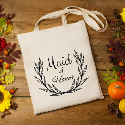 Be Buz Bridal Shower Gifts for Bride The Bride Maid Of Honour tote bag Hen Party Cotton Tote Reusable Casual Bag for Work Shopping Travel