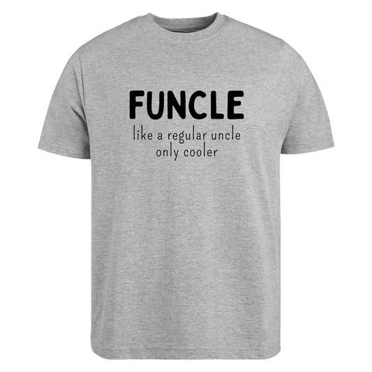 Be Buz Funcle Like a Uncle Only Cooler T-Shirt Funny Gift for him Graphic Tee Uncle Birthday Shirt