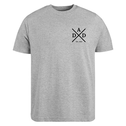 Be Buz Personalized Dad Est Mens T-Shirt for Dad - Top Tee