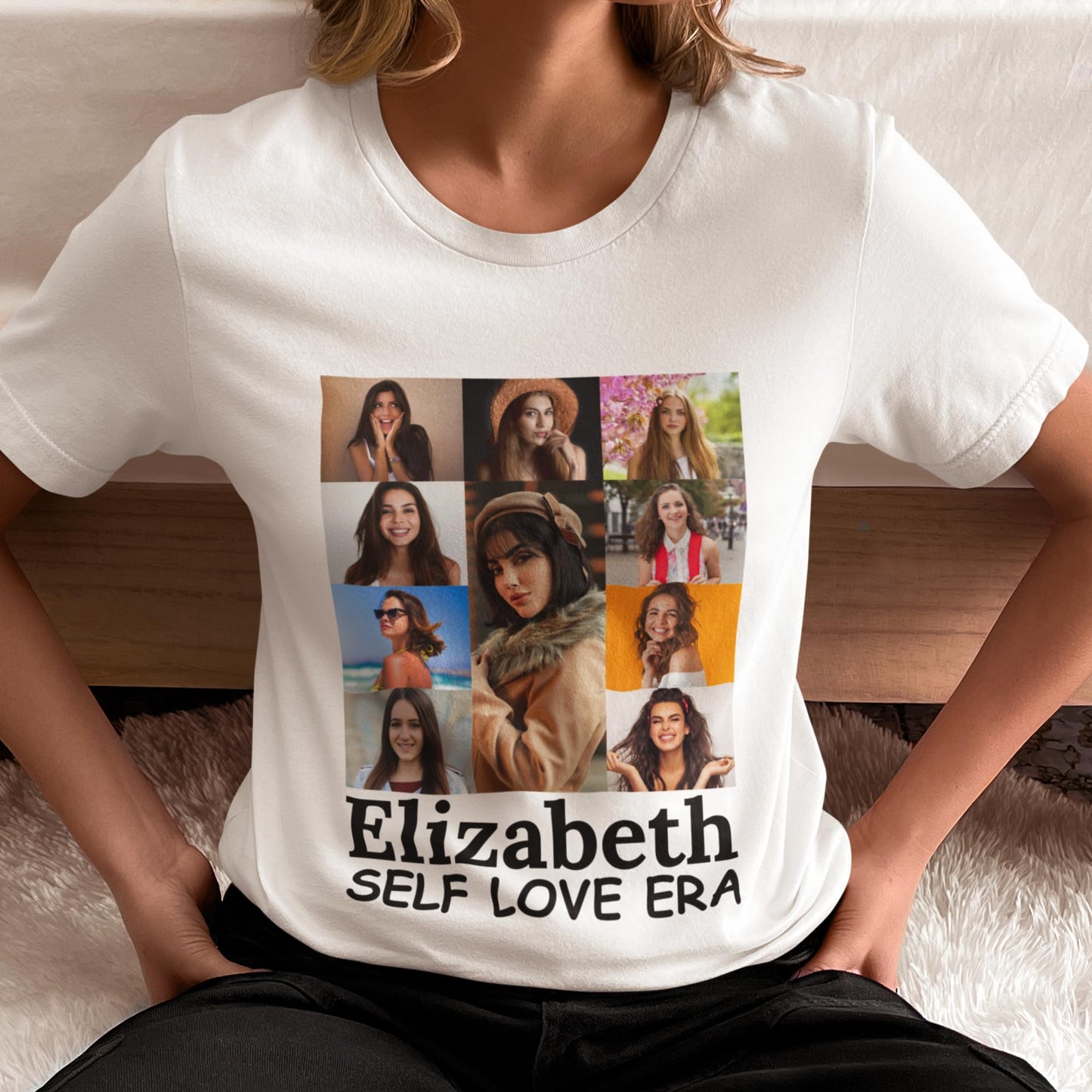 Be Buz Custom Photo T-Shirt Era's Tour Personalized Concert Shirt with Your Picture Bachelorette Party Gift for Women Men for Birthday Valentines - Top Tee