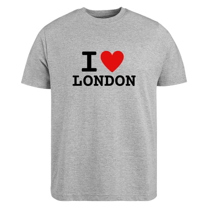 Be Buz I Love London T-Shirt, Unisex Cotton Graphic Tee, Classic Heart Design, British City Pride, Trendy UK Souvenir Shirt for Men and Women Travel Gift