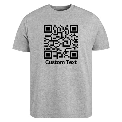 Be Buz Custom QR Code T-Shirt Customized Your Own Qr Shirt Personalized Tee for Men and Women - Top Tee